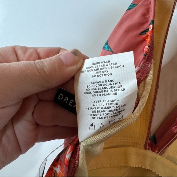 Dreamsuit by Miracle Brands NWT Floral Halter Neck One Piece Swimsuit Size 10 - Picture 7 of 7